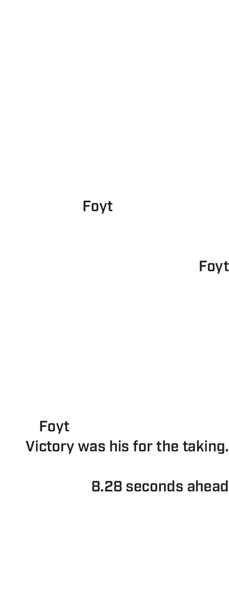 There have been a handful of moments in “500” history when the sound of the crowd could be heard over the roar of the engines, one of the recent being 2005 when 23-year-old rookie Danica Patrick took the lead from Dan Wheldon just 11 laps from the finish.  In ’61, Foyt thought he felt a vibration on Lap 197, but it had nothing to do with the reliability of his Firestone tire. As Foyt learned as he raced down the front straightaway, the crowd’s roar had been at Sachs’ No. 12 Dean Van Lines Special sitting on pit road, the crew changing his car’s right-side tires.  Foyt knew what that meant. Victory was his for the taking.  He finished 8.28 seconds ahead of Sachs, breaking the year-old event record with an average speed of 139.130 mph. It was the first of four race wins that championship-capturing season. 
